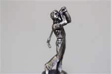 Payne Stewart's Personal Sommolier Art of Wine Golf Themed Pewter/Cork Wine Stopper in Box