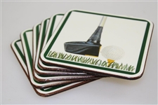Payne Stewart's Personal Unique Golf Club Head Just Before Impact Pimpernel Coaster Set