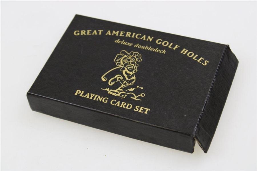 Payne Stewart's Personal Great American Golf Holes Playing Card Set in Original Box