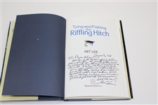 Payne Stewart's Personal Book 'Tying and Fishing The Riffling Hitch' with Handwritten Note