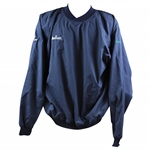 Payne Stewarts Personal Tournament Worn Navy Windshirt with Marriott & Lexus - Size Large