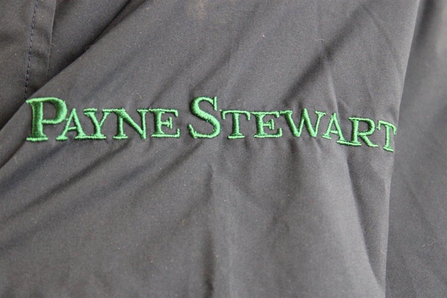 Payne Stewart's Personal Tournament Worn Navy Windshirt with Marriott & Lexus - Size Large