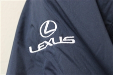 Payne Stewart's Personal Tournament Worn Navy Windshirt with Marriott & Lexus - Size Large