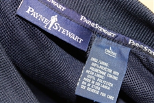 Payne Stewart's Personal Tournament Worn Navy Windshirt with Marriott & Lexus - Size Large