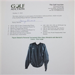 Payne Stewart's Personal Tournament Worn Navy Windshirt with Marriott & Lexus - Size Large
