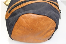 Payne Stewart's Personal Canvas with Leather Golf Clubs Carry Bag with Address Tag