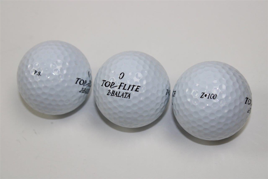 Payne Stewart's Personal Dozen P.S Logo Top-Flite Z Balata 100 Golf Balls in Original Box & Sleeves
