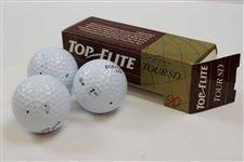 Payne Stewart's Personal Dozen P.S. Logo Top-Flite Tour SD 90 Golf Balls - Some Marked Used & Judged Best/Worst