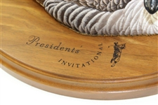 Payne Stewart's Personal Presidents Invitational Canada Goose Sculpture on Wood Base - Ltd Ed #1054/3000