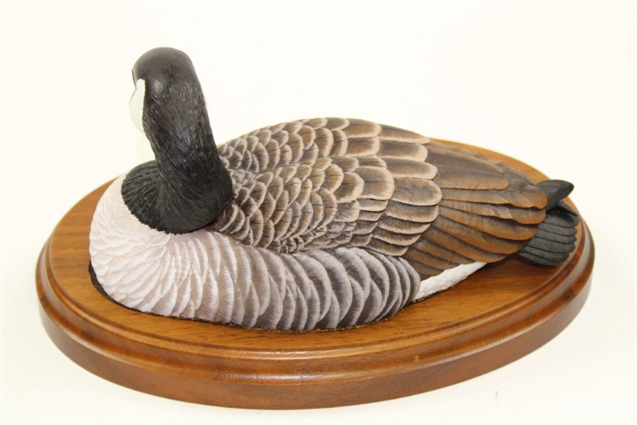 Payne Stewart's Personal Presidents Invitational Canada Goose Sculpture on Wood Base - Ltd Ed #1054/3000