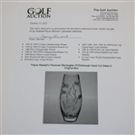 Payne Stewart's Personal Gleneagles Of Edinburgh Hand Cut Glass in Original Box
