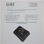 Champion Payne Stewart's Personal 1987 Bay Hill Classic Champion Stitched Throw Blanket with Scores