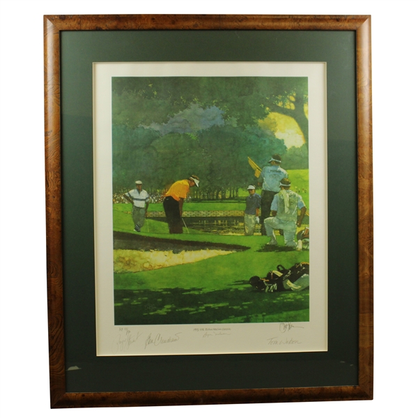 Payne Stewarts Personal Ltd Ed Stewart, Crenshaw, Watson & Nelson Signed AP #17/50 Print JSA ALOA