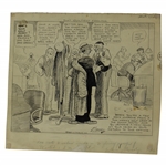 Original Clare Briggs Pen & Ink That Guiltiest Feeling Cartoon For New York Tribune - February 8, 1929