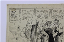 Original Clare Briggs Pen & Ink 'That Guiltiest Feeling' Cartoon For New York Tribune - February 8, 1929