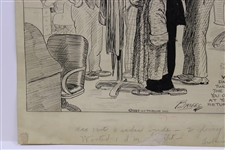 Original Clare Briggs Pen & Ink 'That Guiltiest Feeling' Cartoon For New York Tribune - February 8, 1929