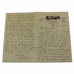 Babe Didrickson Signed Handwritten 4-page Letter - February 21, 1937 JSA FULL #BB85447