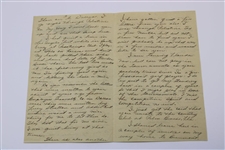 Babe Didrickson Signed Handwritten 4-page Letter - February 21, 1937 JSA FULL #BB85447