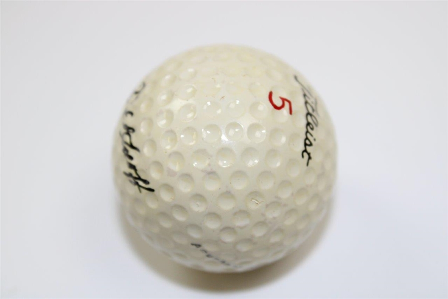 Cary Middlecoff Vintage Signed Titleist Acushnet DT Golf Ball JSA FULL #BB85448