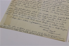 Henry Puget (Cypress Point Pro) Signed Handwritten April 1942 Letter with Scorecards - Babe at Cypress JSA ALOA