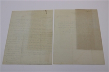Henry Puget (Cypress Point Pro) Signed Handwritten April 1942 Letter with Scorecards - Babe at Cypress JSA ALOA