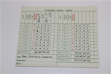 Henry Puget (Cypress Point Pro) Signed Handwritten April 1942 Letter with Scorecards - Babe at Cypress JSA ALOA