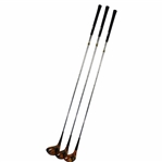 Set of Three (3) MacGregor Jack Nicklaus Persimmon Woodswith Golden Bear Logo Face - 1,3, & 5 Woods