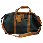 Augusta National Golf Club Masters Green & Brown Leather & Canvas Bag with White Sleeve