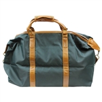 Augusta National Golf Club Masters Green & Brown Leather & Canvas Bag with White Sleeve