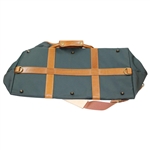 Augusta National Golf Club Masters Green & Brown Leather & Canvas Bag with White Sleeve