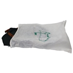 Augusta National Golf Club Masters Green & Brown Leather & Canvas Bag with White Sleeve