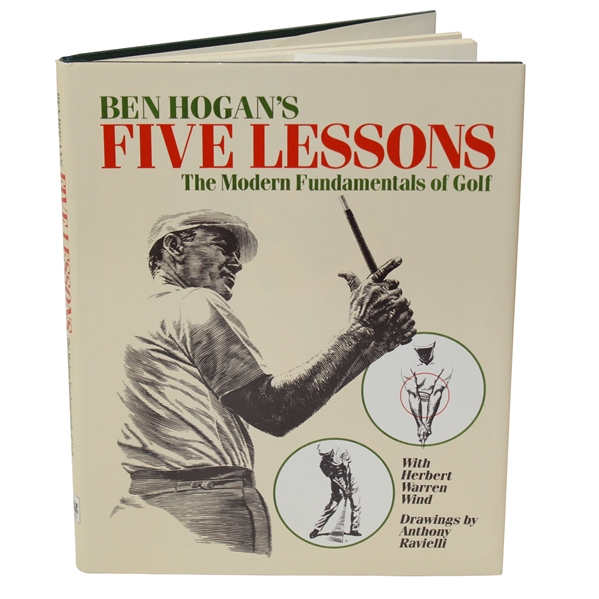 Ben Hogan Signed 1985 Five Lessons: The Modern Fundamentls of Golf Golf Book JSA ALOA