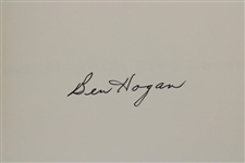 Ben Hogan Signed 1985 'Five Lessons: The Modern Fundamentls of Golf' Golf Book JSA ALOA