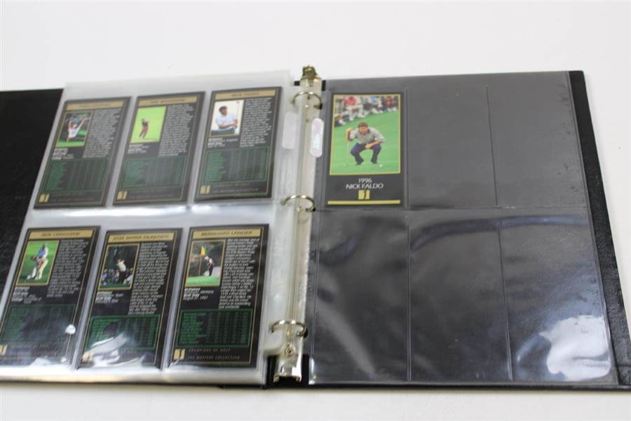 Complete Set of 'Champions of Golf: The Masters Collection' Golf Cards in Binder - 1996