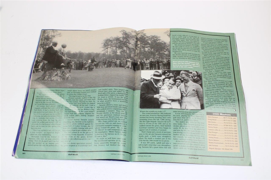 Gene Sarazen Signed 1995 Golf World Special Vintage Issue Magazine 'The Squire' JSA ALOA