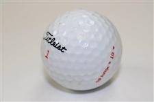 Sandy Lyle Signed Titleist 1 Logo Golf Ball JSA ALOA