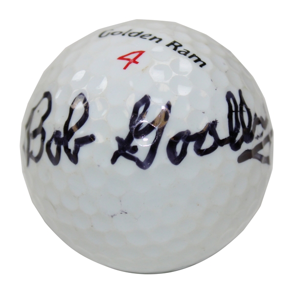 Bob Goalby Signed Golden Ram 4 Logo Golf Ball JSA ALOA