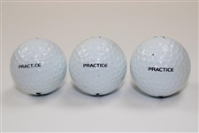 Three OneTW Nike 1 Logo PRACTICE Golf Balls