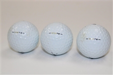 Three OneTW Nike 1 Logo PRACTICE Golf Balls