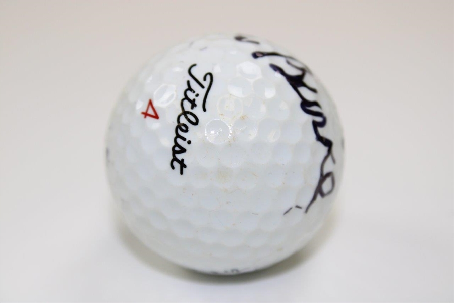 Jack Burke Signed Titleist 4 Logo Golf Ball JSA ALOA