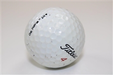 Jack Burke Signed Titleist 4 Logo Golf Ball JSA ALOA