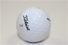 Jordan Spieth Signed Titleist 3 Logo Golf Ball JSA ALOA