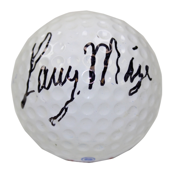 Larry Mize Signed Dunlop Maxfli 1 Logo Golf Ball JSA ALOA
