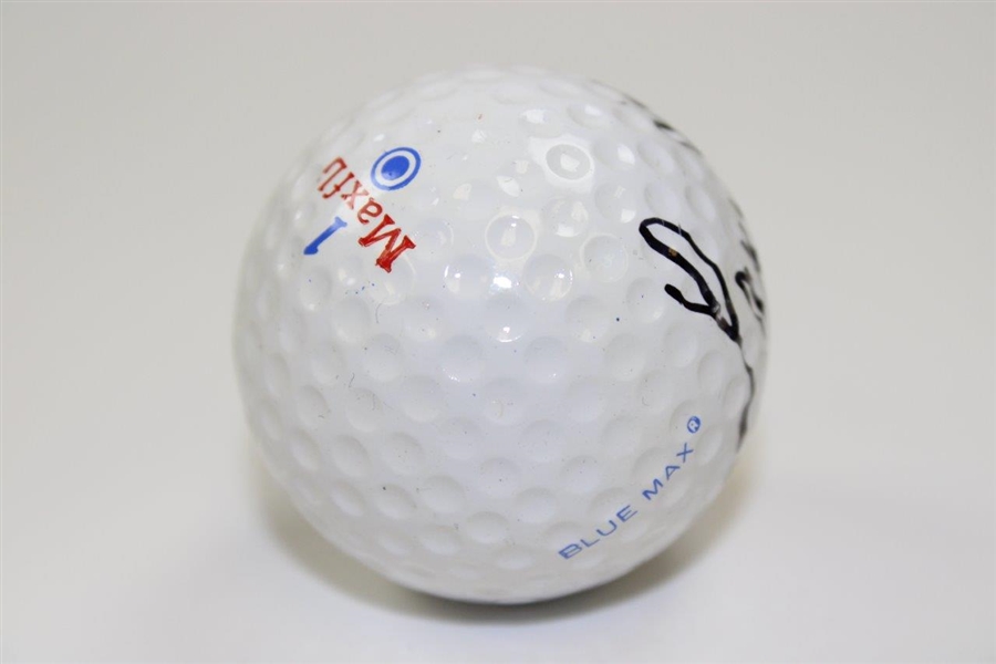 Larry Mize Signed Dunlop Maxfli 1 Logo Golf Ball JSA ALOA