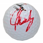 John Daly Signed Hogan 392LS 4 Logo Golf Ball - Signed in Red JSA ALOA