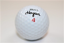John Daly Signed Hogan 392LS 4 Logo Golf Ball - Signed in Red JSA ALOA