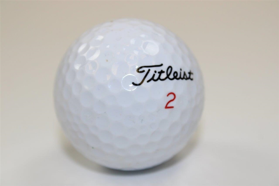 Retief Goosen Signed Titleist 2 Logo Golf Ball JSA ALOA