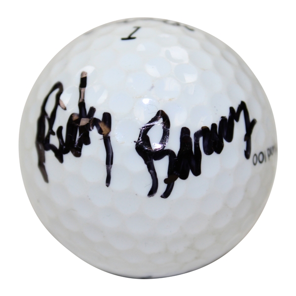 Ricky Barnes Signed Titleist 1 Logo Golf Ball JSA ALOA