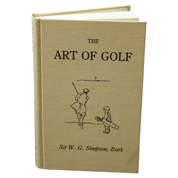 1992 'The Art of Golf' Book by Sir W. G. Simpson