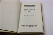 1992 'The Art of Golf' Book by Sir W. G. Simpson